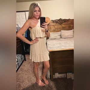 Soprano Strapless Sundress. Size M